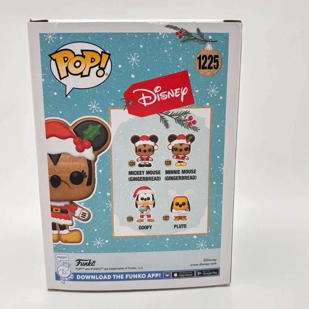 Funko Pop‎ Disney Minnie Mouse Gingerbread 1225 Holiday Vinyl Figure New